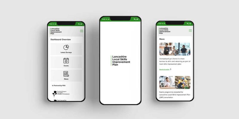 Code Galaxy develop new website, app and bespoke system for Lancashire’s Local Skills Improvement Plan